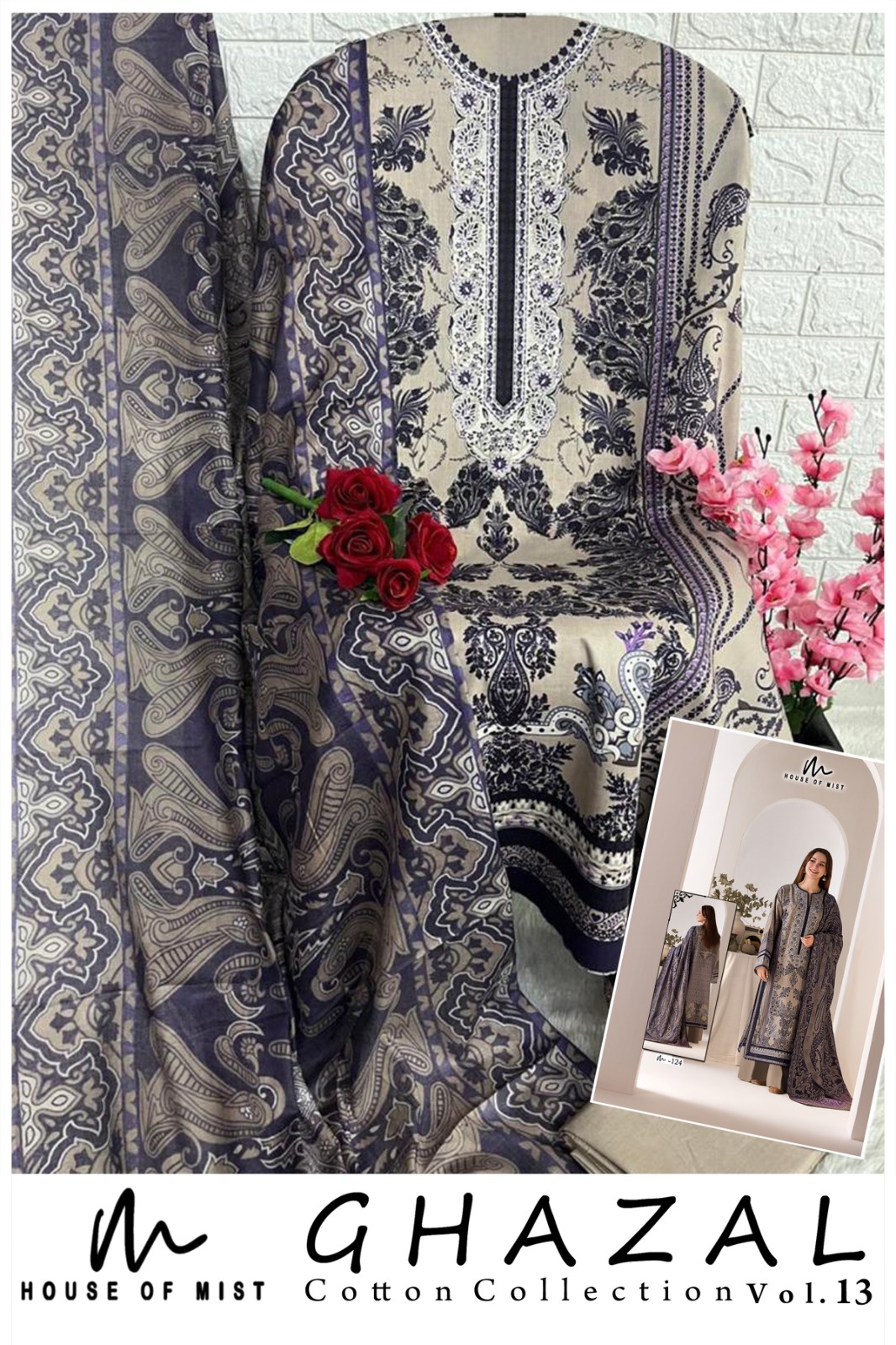 Gazala Designer Cotton Suit