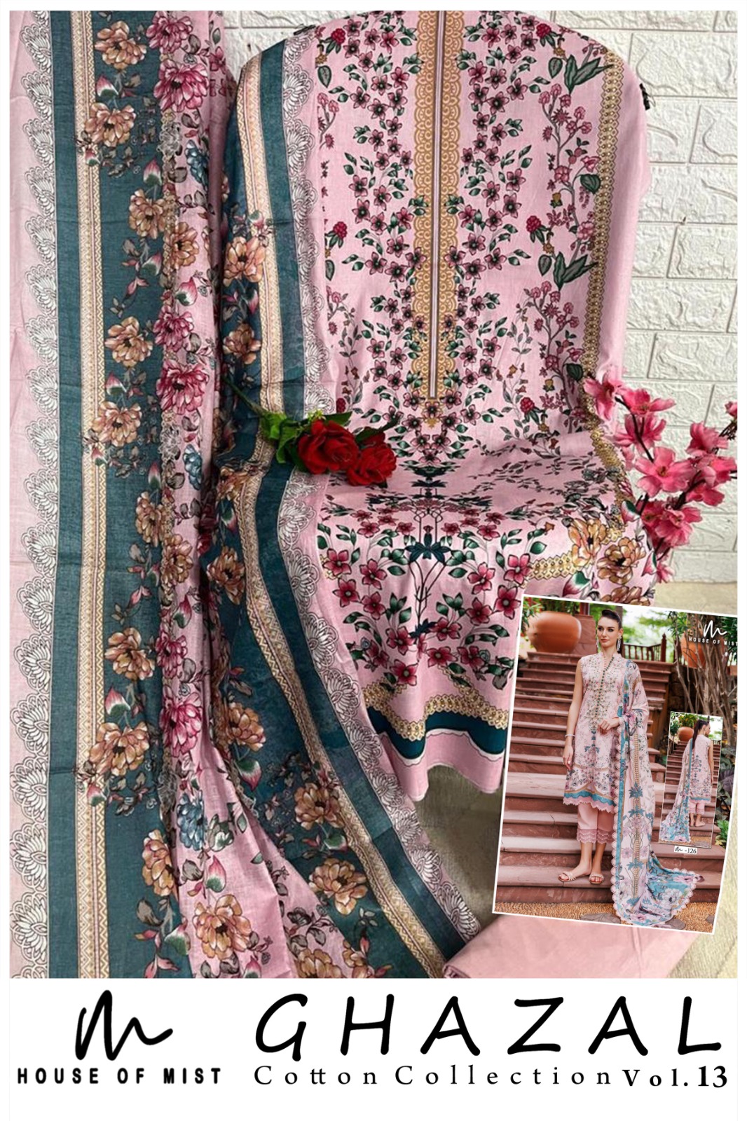 Gazala Designer Cotton Suit - Image 6