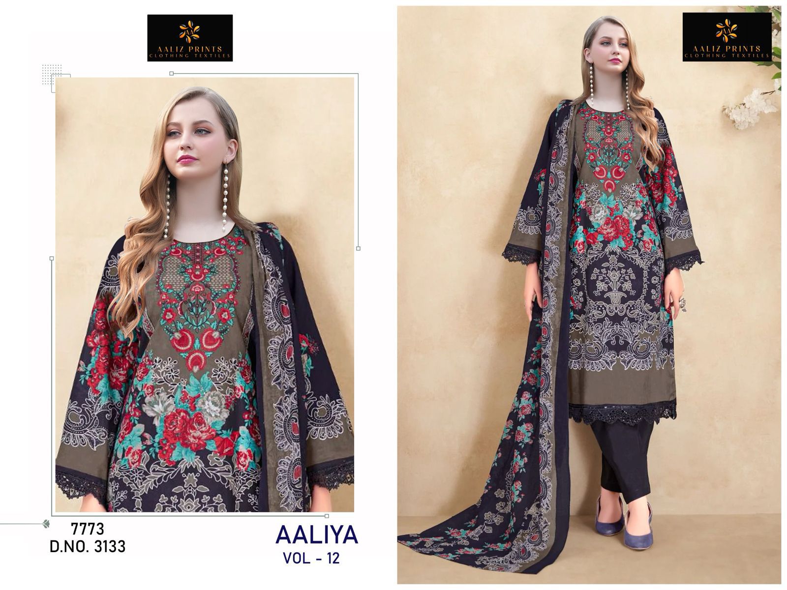 Aaliya Cotton Designer Suit - Image 3