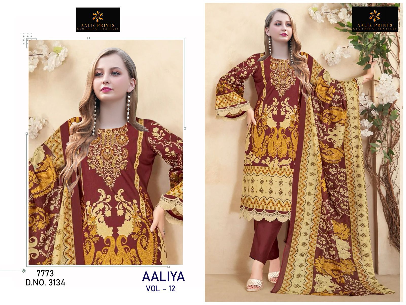 Aaliya Cotton Designer Suit - Image 2