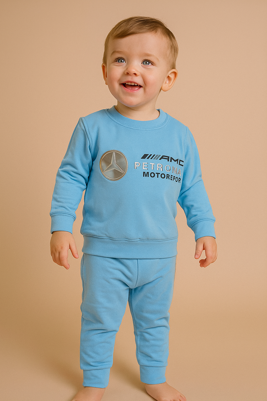 Premium Maroon Baby Tracksuit Set – Born to 1 Year | Soft Cotton Winter Outfit - Image 5