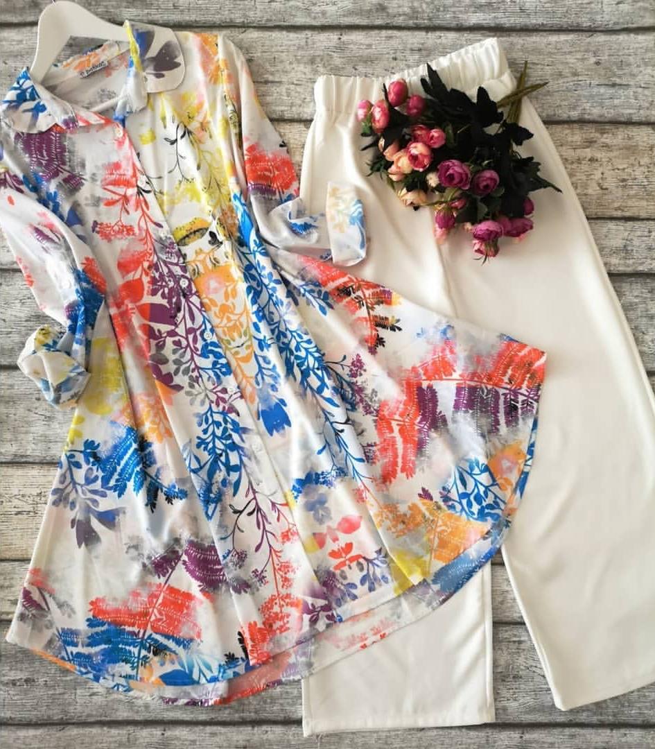 Traditional kurti and plazo suit - Image 5