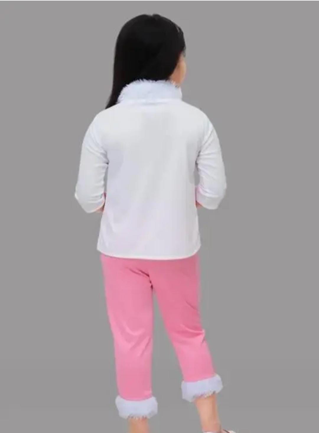 Trendy girls jacket and pant set - Image 3