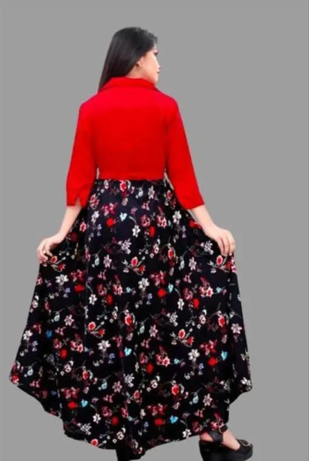 "Unbelievable Stylish Butterfly Print Maxi Dress – Perfect Elegance or Fashion Miss?" - Image 4